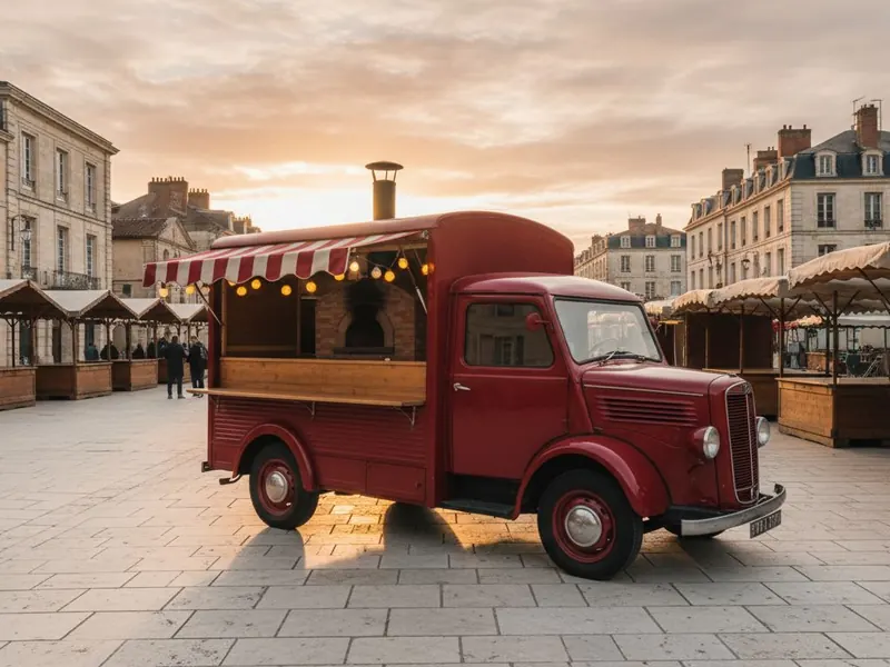 Le camion pizza au feu de bois — modèle Fuoco