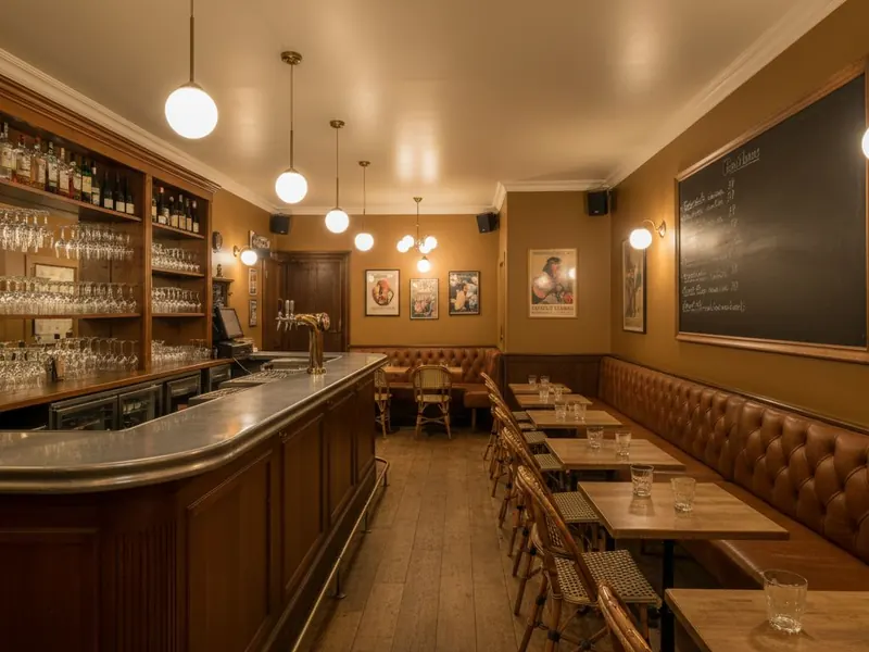 L'ardoise du jour au mur — modèle Le Comptoir, bistrot