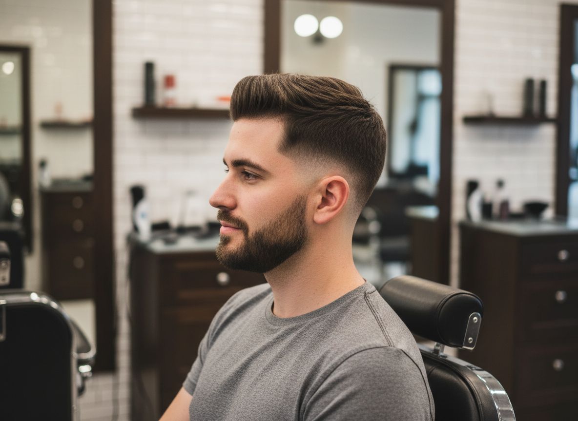 Coupe homme avec dégradé